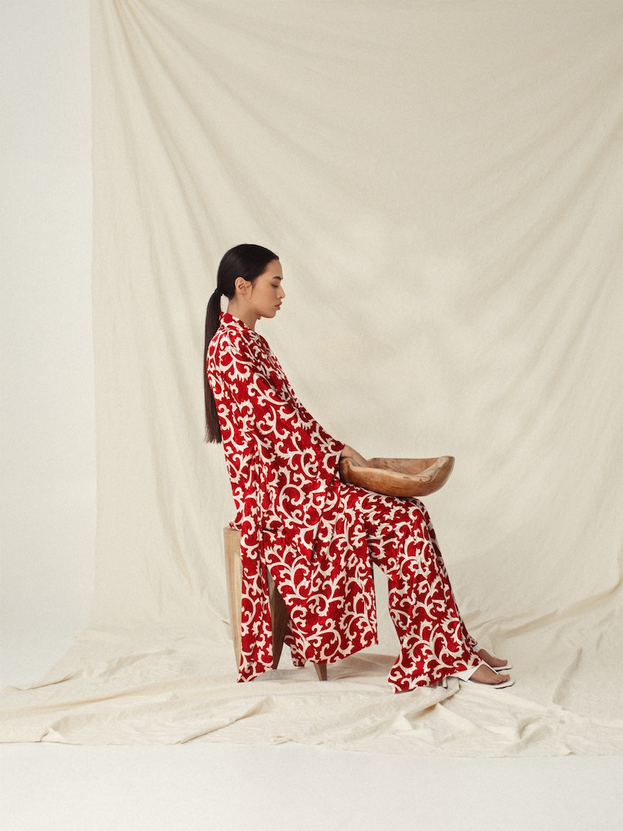 kimono red dress Buy Love & Roses Red Floral Jersey V-Neck Kimono Sleeve Midi Dress from Next USA