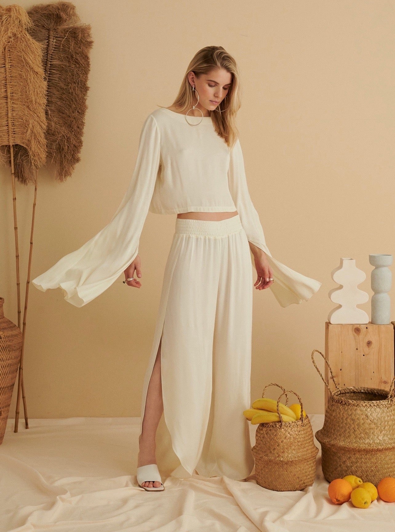 WHITE DOVE DANCER TROUSERS