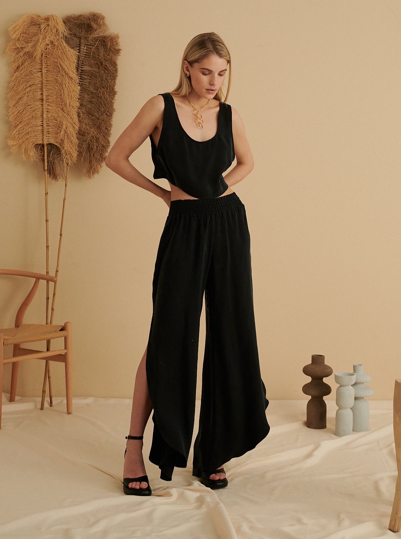 BLACK JADE DANCER TROUSERS