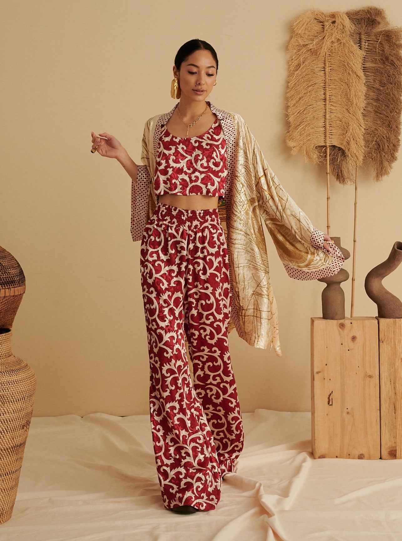 FLARED SIGNATURE TROUSERS